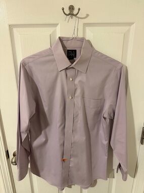 Jos. A. Bank Lavender Men's Dress Shirt - Solid Long Sleeve